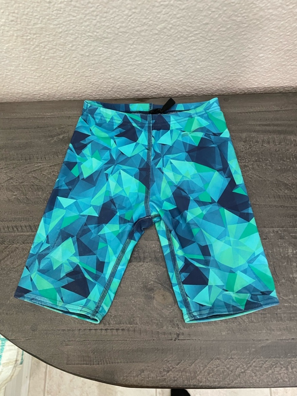 Sporti Kids Blue Geometric Swim team Shorts